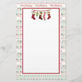 Ugly KerstSweater Pattern Holiday Briefpapier (Voorkant)