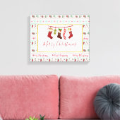 Ugly KerstSweater Pattern Holiday Canvas Afdruk (Insitu (Woonkamer))