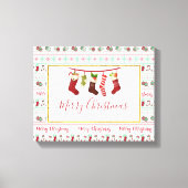 Ugly KerstSweater Pattern Holiday Canvas Afdruk (Voorkant)