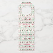 Ugly KerstSweater Pattern Holiday Flessenhanger (Achterkant)