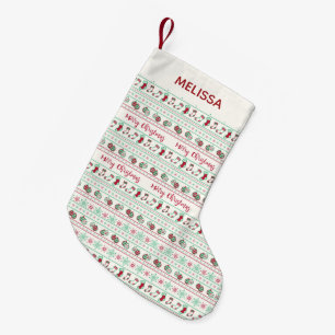 Ugly KerstSweater Pattern Holiday Kleine Kerstsok