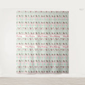 Ugly KerstSweater Pattern Holiday Wandkleed (Voorkant)