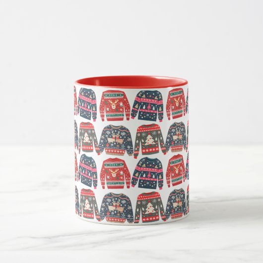 Ugly KerstSweaters Pattern Mok (Midden)