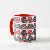 Ugly KerstSweaters Pattern Mok (Voorkant links)