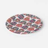 Ugly KerstSweaters Pattern Papieren Bordje (Gekanteld)