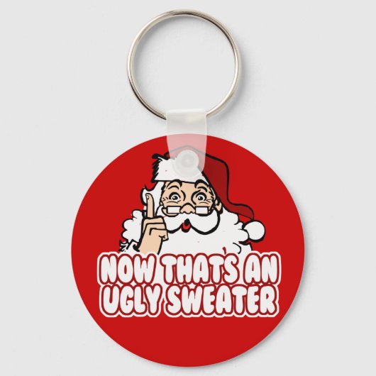 Ugly Kerstzar Santa Claus Sleutelhanger (Voorkant)