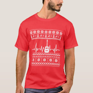 Ugly Merry Christmas sweater akoestische gitaar T-shirt
