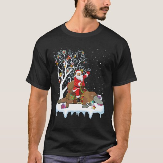 Ugly Platypus Xmas Gift Santa Riding Platypus Chri T-shirt (Voorkant)