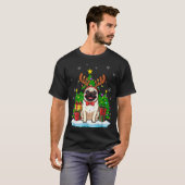 Ugly Pug Christmas Sweater Pajama For Women Men Fa T-shirt (Voorkant volledig)