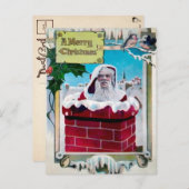 Ugly Santa Kerstmis Briefkaart (Voorkant / Achterkant)