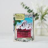 Ugly Santa Kerstmis Briefkaart (Staand voorkant)