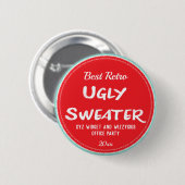 Ugly Sweater Award Ronde Button 5,7 Cm (Voorkant /achterkant)