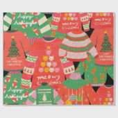 UGLY SWEATER CHRISTMAS CADEAUPAPIER (Vlak)