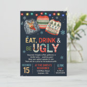 Ugly Sweater Christmas/Holiday Party Invitation  (Debout devant)