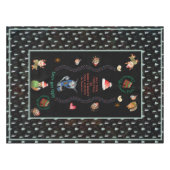 Ugly Sweater Christmas Party Animals Zwart Blauwgr Tafelkleed (Voorkant (Horizontaal))