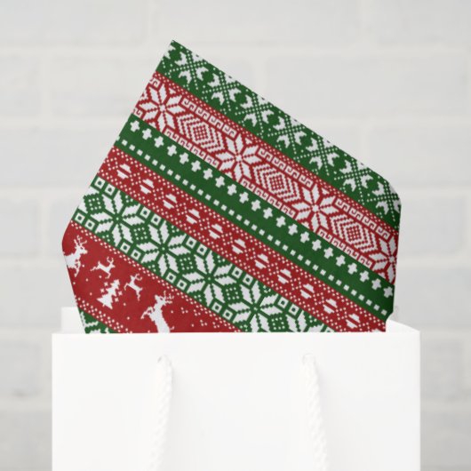 Ugly Sweater Christmas Tissue Paper Tissuepapier (Cadeauzakje)