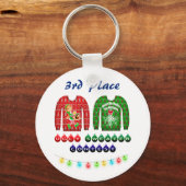 Ugly Sweater Contest 3rd Place Winner Award Sleutelhanger (Voorkant)