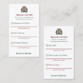 Ugly Sweater Contest Voter Ballet Visitekaartje (Voorkant / Achterkant)