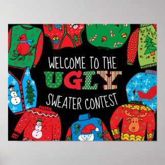 Ugly Sweater Contest, Welkomstbord Poster