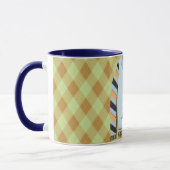 Ugly Sweater Cute in Green and Blue Mug (Gauche)