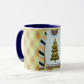 Ugly Sweater Cute in Green and Blue Mug (Devant gauche)