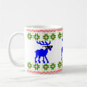 Ugly Sweater (Deal With It) Reindeer Christmas Koffiemok (Links)
