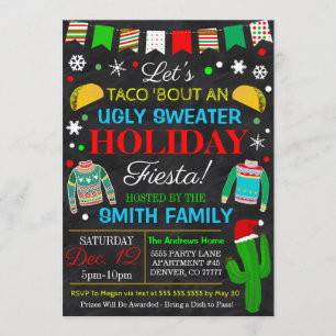 Ugly Sweater Holiday Fiesta uitnodiging