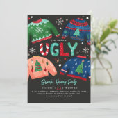 Ugly Sweater Holiday Party Invitation (Debout devant)