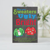 Ugly Sweater Holiday Party. Kaart (Staand voorkant)