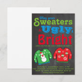 Ugly Sweater Holiday Party. Kaart (Voorkant / Achterkant)