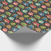 Ugly Sweater Holiday Pattern Cadeaupapier (Hoek)