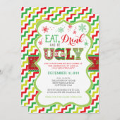 Ugly Sweater Invitation Kaart (Voorkant / Achterkant)