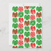 UGLY SWEATER Kerstfeest Schattige Custom Kaart (Achterkant)