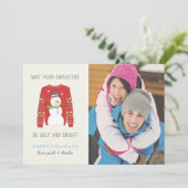 Ugly Sweater kerstkaart (Staand voorkant)