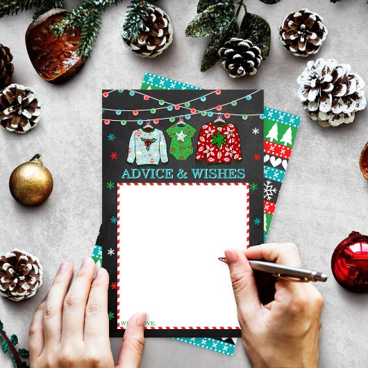Ugly Sweater Kerstmis Baby shower Advice