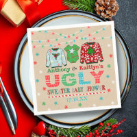 Ugly Sweater Kerstmis Baby shower