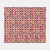 Ugly Sweater Kerstmis Fleece Deken (Voorkant (Horizontaal))