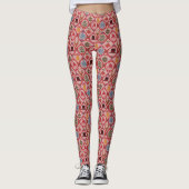 Ugly Sweater Kerstmis Leggings (Voorkant)