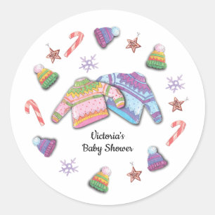 Ugly Sweater Kerstmis Ronde Sticker