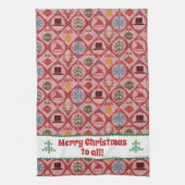 Ugly Sweater Kerstmis Theedoek (Verticaal)