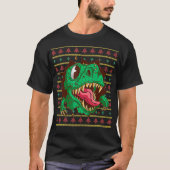 Ugly Sweater kerstmonster met Kerstmis Pajama T-shirt (Voorkant)