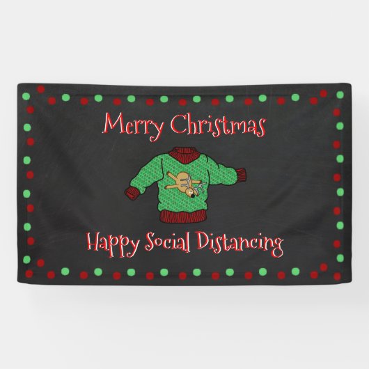 Ugly Sweater Kerstparty Spandoek (Horizontaal)