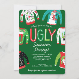 Ugly Sweater Kerstparty Uitnodiging