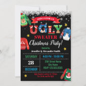 Ugly Sweater Kerstparty Uitnodiging (Voorkant)