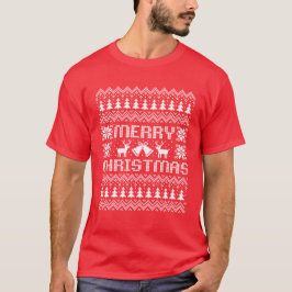 Ugly sweater Merry kerst white T-shirt