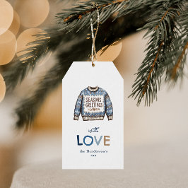 Ugly Sweater Merry Kerstmis Cadeaulabel