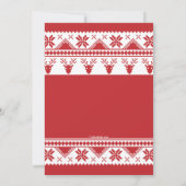 Ugly Sweater met rendieruitnodiging Kaart (Achterkant)