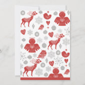 Ugly Sweater Party Invitation entreprise Nordic (Dos)