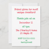 Ugly Sweater Party Kaart (Achterkant)
