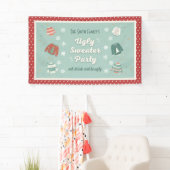 Ugly Sweater Party Retro Holiday Banner (Insitu)